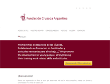 Tablet Screenshot of cruzadaargentina.org.ar